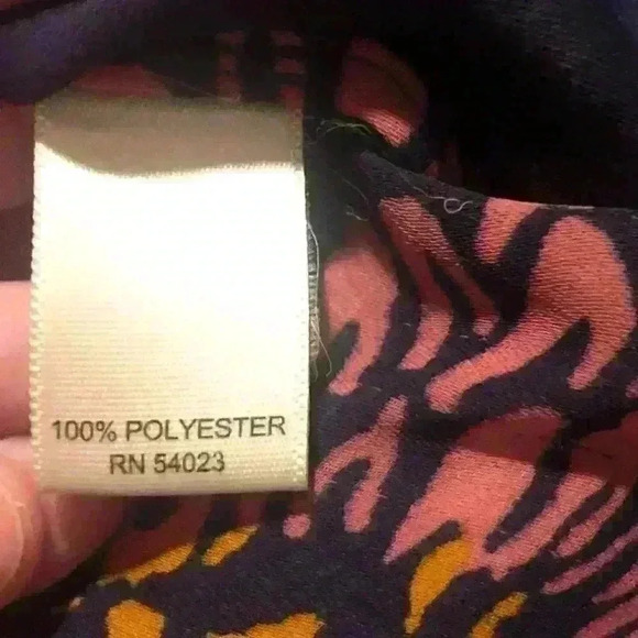 Banana Republic Floral Drawstring Waist Tunic Blouse Size Medium - Picture 3 of 5